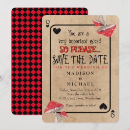 遊戯王のカードで狂ったキノコたち Save The Date 招待状