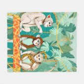 遊日 フリースブランケット (正面(横))