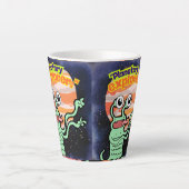 遊星探査機 カフェラテマグ (正面)