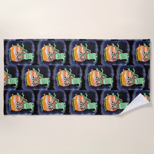 遊星探査機 ビーチタオル (正面)