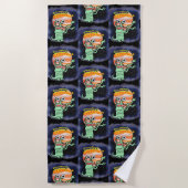 遊星探査機 ビーチタオル (正面)