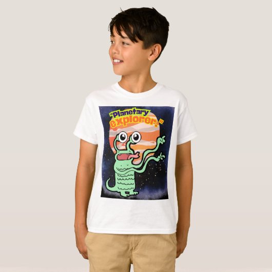 遊星探査機 Tシャツ (正面フル)