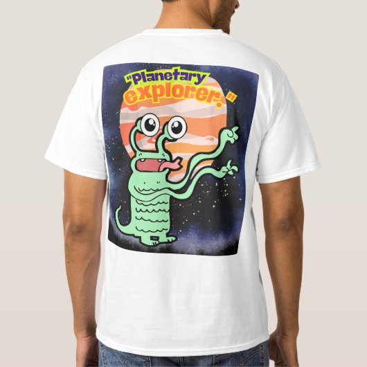 遊星探査機 Tシャツ (裏面)