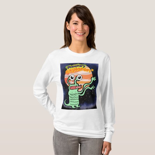 遊星探査機 Tシャツ (正面フル)