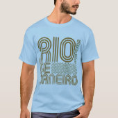 遊歩道のあるリオデジャネイロIPANEMA Tシャツ (正面)