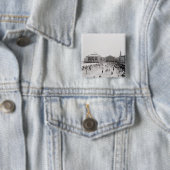 遊歩道のリゾートの観光客 缶バッジ (インサイチュ)