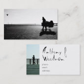 遊歩道の写真 名刺 (正面/裏面)