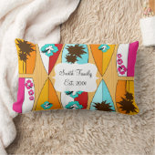 遊歩道の夏のビーチのテーマのサーフボード ランバークッション (ブランケット)