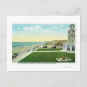 遊歩道の空中写真 - オレゴン州シービュー ポストカード (正面)