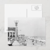 遊歩道の群衆 ポストカード (正面/裏面)