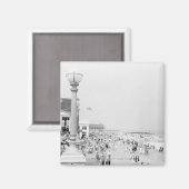 遊歩道の群衆 マグネット (正面/裏面)