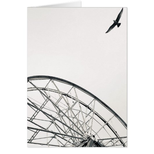 遊歩道の観覧車 遠く (正面)