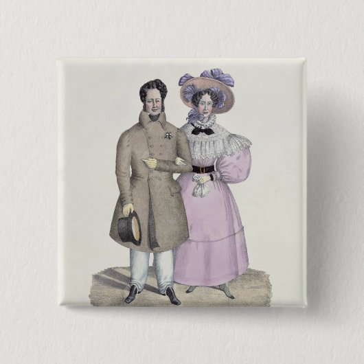 遊歩道Bourgeoise 缶バッジ (正面)