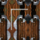 遊灰色リス ファブリック (タイル)