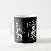 遊牧民のマグ コーヒーマグカップ (正面左)