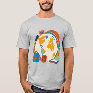 遊牧民スピリット – アウトドアT型 Tシャツ
