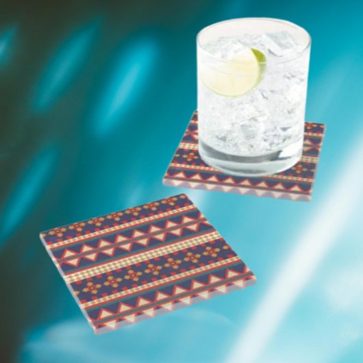 遊牧糸 | パターアステカンコースター ガラスコースター