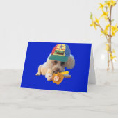 遊玉投げグリーティングカード カード (黄色い花)