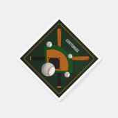 遊球野球 スタンダードカクテルナプキン (角)