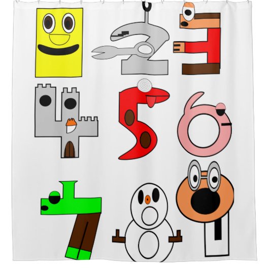 遊白 シャワーカーテン (正面)