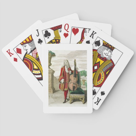 『遊紳士のチェロ』はc.1688-90( トランプ (裏面)
