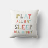 遊終夜眠る クッション (裏面)