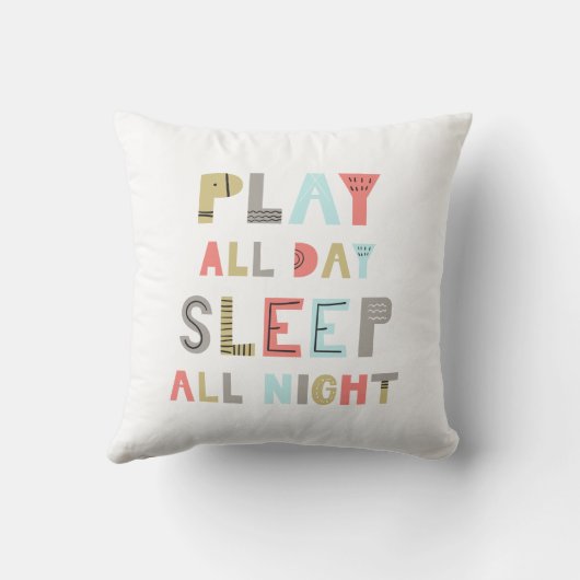 遊終夜眠る クッション (裏面)