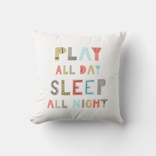 遊終夜眠る クッション (正面)