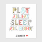 遊終夜眠る シール (シート)