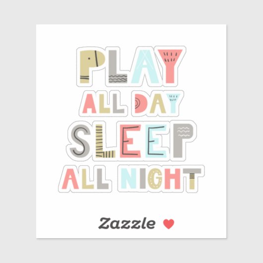 遊終夜眠る シール (シート)