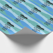 遊航船のカスタムの平静そして帆を保って下さい ラッピングペーパー (角)