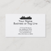 遊航船のカスタムの平静そして帆を保って下さい 名刺 (裏面)