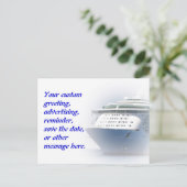 遊航船のカスタムの郵便はがき 案内ポストカード (スタンド正面)