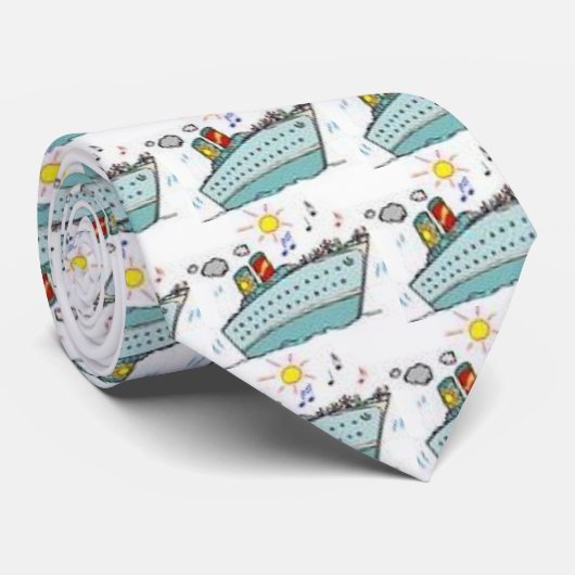 遊航船のタイ ネクタイ (ロール)