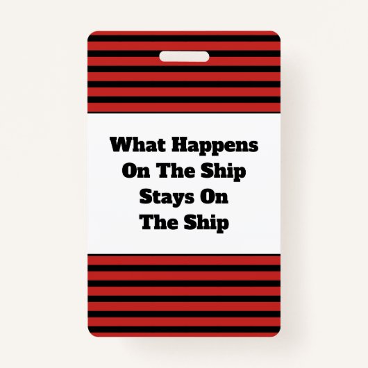 遊航船のユーモアの休暇の小屋の鍵の締縄 バッジ (裏面)