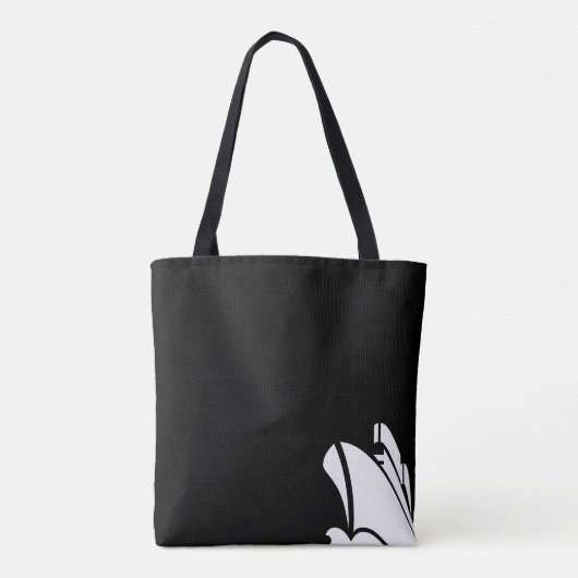 遊航船の全にプリントのトートバック トートバッグ (裏面)