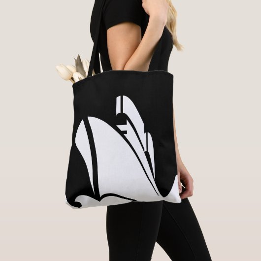 遊航船の全にプリントのトートバック トートバッグ (クローズアップ)