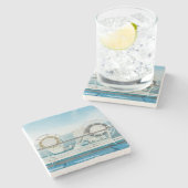 遊航船の柵 ストーンコースター (横)