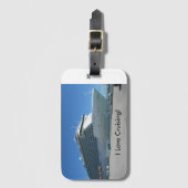 遊航船の荷物のラベル ラゲッジタグ (正面縦)