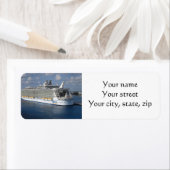 遊航船の郵送のラベル ラベル (インサイチュ)