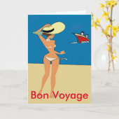 、遊航船、餞別浜に引き上げて下さい、文字を編集して下さい カード (黄色い花)