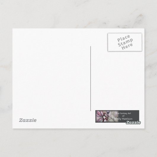 遊走式ゴシック様式の吸血鬼はがき ポストカード (裏面)