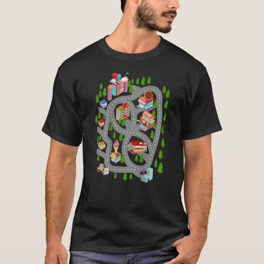 遊車Sバック遊マット車レーストラックFa Tシャツ (正面)