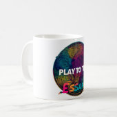 遊逃げる コーヒーマグカップ (正面左)