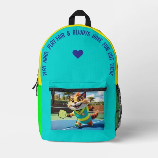 遊遊懸命... プリントバックパック (正面)