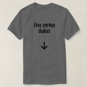 遊離タンパク質シェーキ Tシャツ
