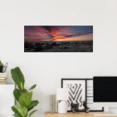 遊馬の夕日 ポスター (ホームオフィス)