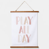 遊1日ピンクニュートラルガールズルームデコール 吊り下げ型タペストリー (正面)