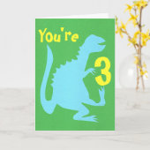 '遊 Dino誕生日カード3 カード (黄色い花)