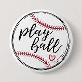 遊Ball Doodle Baseball Graphic, GraphicLoveShop 缶バッジ (正面)